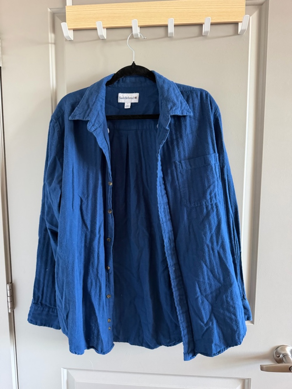 Saddlebred Men's Royal Blue Lightweight Button-Up Shirt Jacket